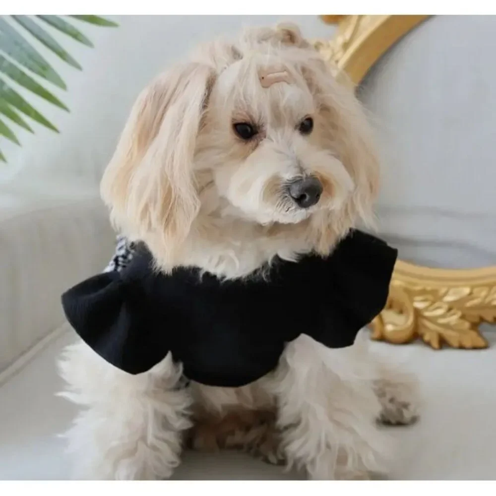 Black and Plaid Dog Pet Cat Small Dess NWOT‎